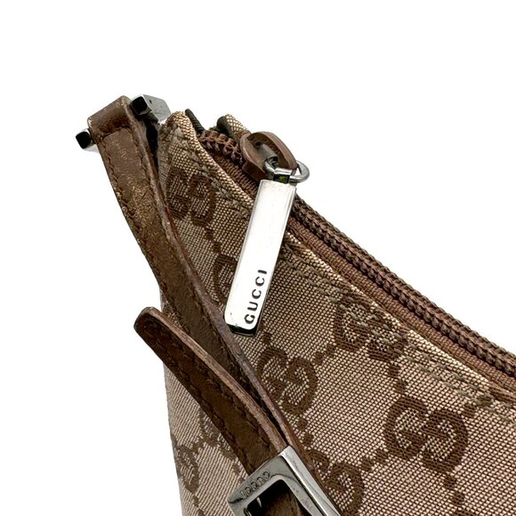 Gucci Vintage GG Pink Canvas Slim Pochette Mini Shoulder Bag COA Style #0050813 - Picture 6 of 13